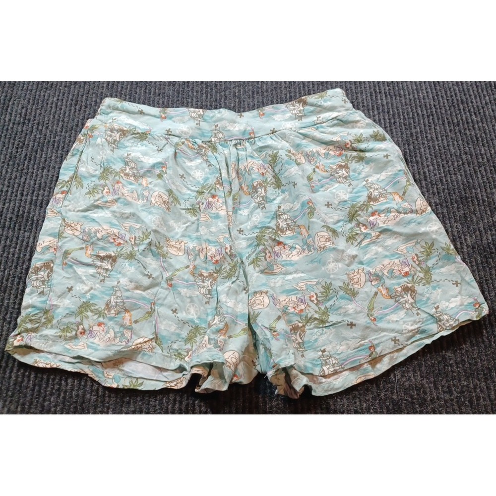 Hot Topic Disney Swimsuit (Large) & Shorts (Medium)  Peter Pan Mermaid Lagoon - Picture 9 of 12